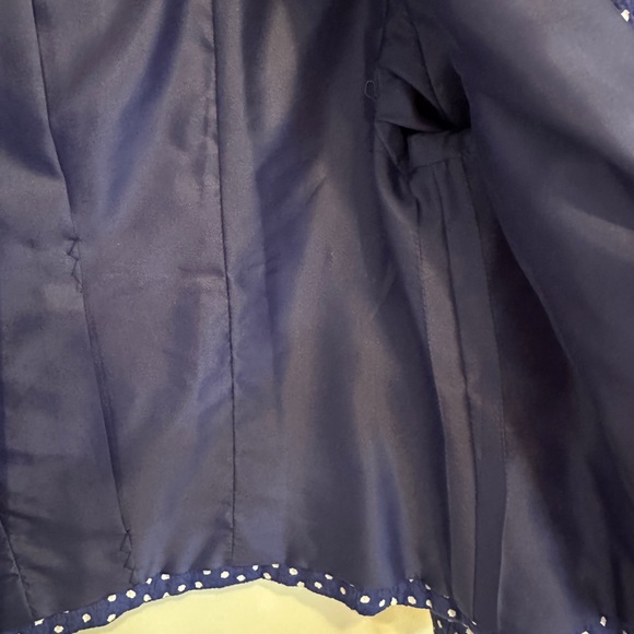 Stylish Navy Polka Dot Blazer - Picture 3 of 4